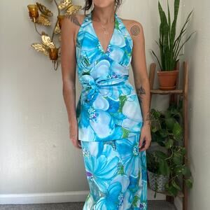 Vintage 60s Halter Top and Maxi Skirt